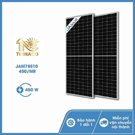 Tấm pin JA 450Wp-JAM78S10 450/MR - Tấm pin năng lượng mặt trời