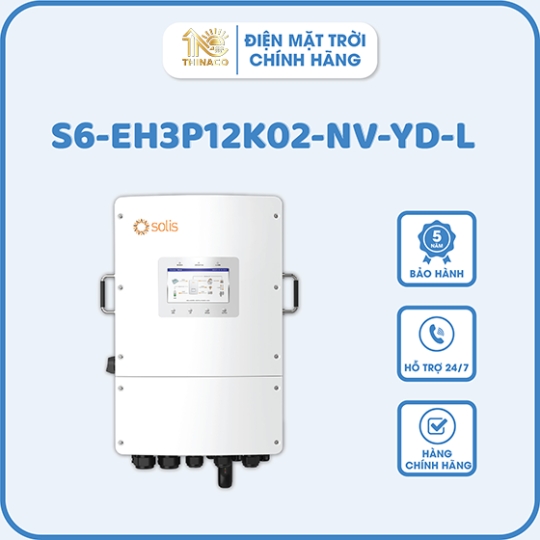 Inverter hybrid Solis S6-EH3P12K02-NV-YD-L - Inverter Hybrid Hùng Việt